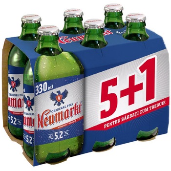 Bere Blonda Neumarkt, Sticla Nereturnabila, 0.33l, 5+1 Bere Blonda Neumarkt, Sticla Nereturnabila, 0.33l, 5+1