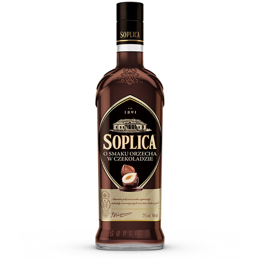 Lichior Soplica Ciocolata & Alune, 25%, 0.5l