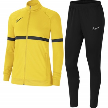 Trening Nike Dri-FIT Academy 21 pentru femei, Galben/Negru Trening Nike Dri-FIT Academy 21 pentru femei, Galben/Negru