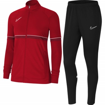 Trening Nike Dri-FIT Academy 21 pentru femei, Rosu/Negru Trening Nike Dri-FIT Academy 21 pentru femei, Rosu/Negru
