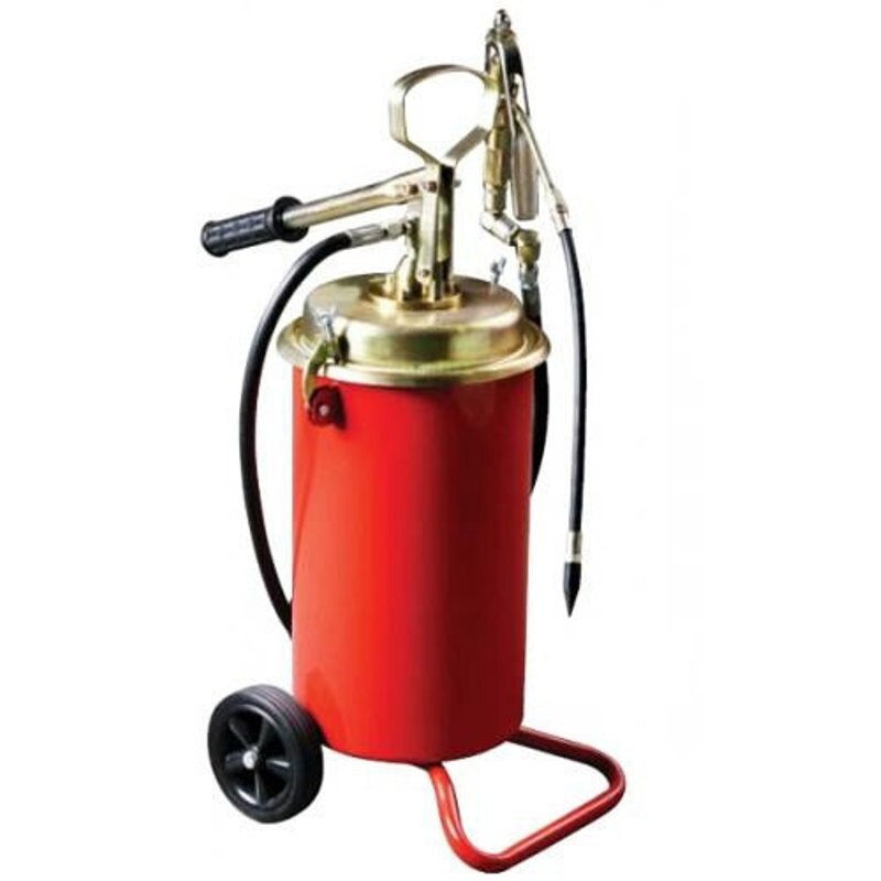 Pompa gresat manuala cu carucior si accesorii 25 kg BIG RED