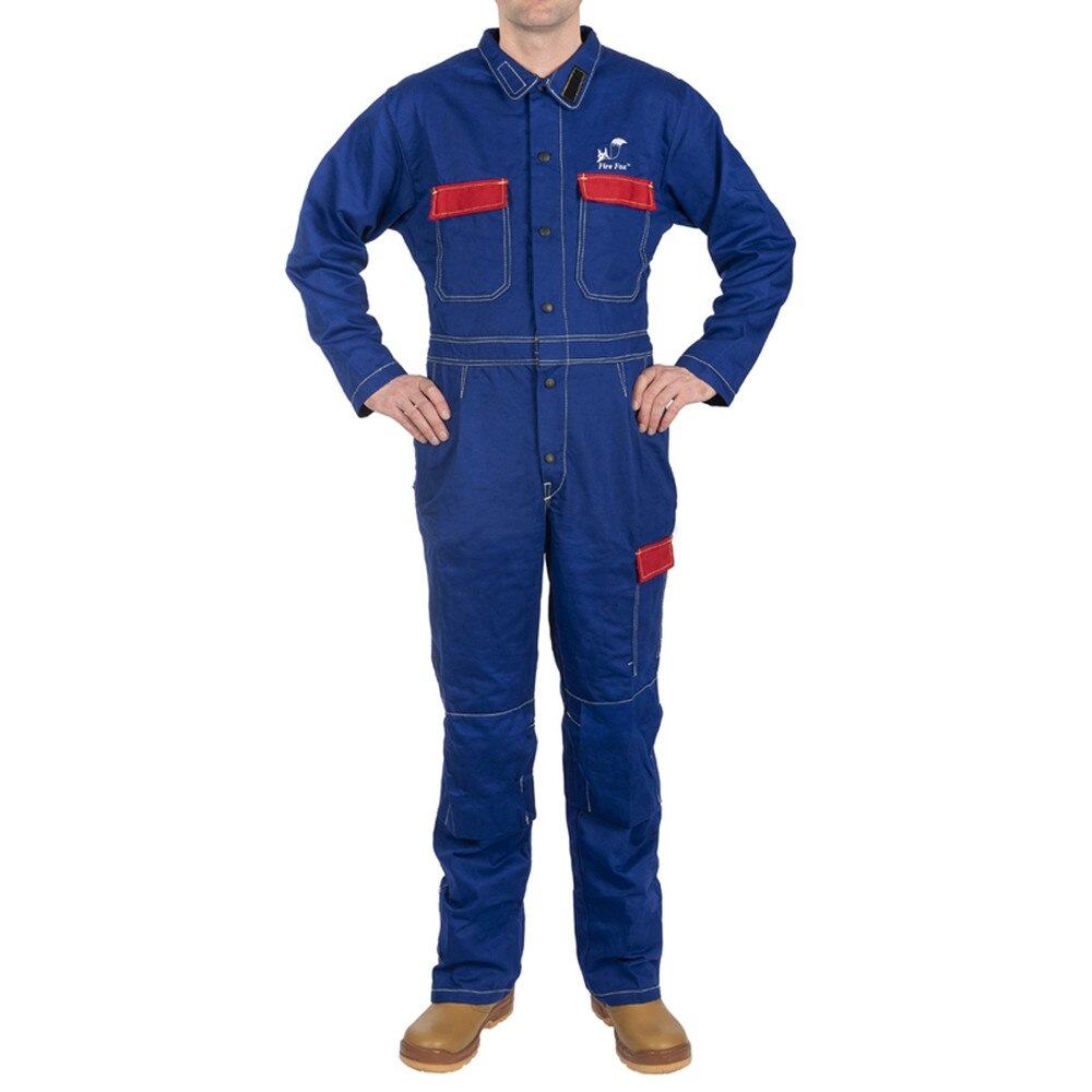 Combinezon sudura ignifug, albastru, Weldas 33-2800, marimea XXL