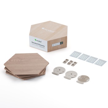 Kit 3 panouri luminoase modulare inteligente Nanoleaf Hexagons Starter Kit, Wi-Fi,LED, 2W/panou, 22lm/panou, lumina alba reglabila, compatibil Apple HomeKit, Amazon Alexa, Google Assistant Kit 3 panouri luminoase modulare inteligente Nanoleaf Hexagons Starter Kit, Wi-Fi,LED, 2W/panou, 22lm/panou, lumina alba reglabila, compatibil Apple HomeKit, Amazon Alexa, Google Assistant