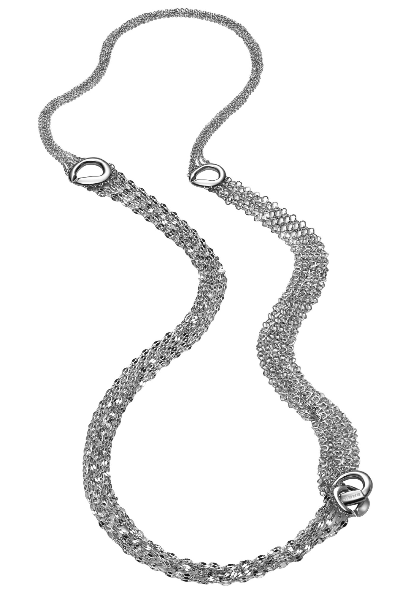 Colier, Breil, Skyfall, Otel Inoxidabil, 100 cm, Argintiu