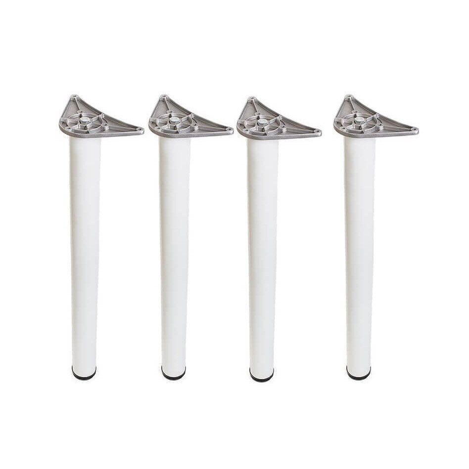 Set picioare masa A6 710 mm, alb mat