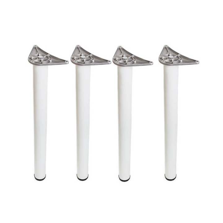 Set picioare masa A6 710 mm, alb mat