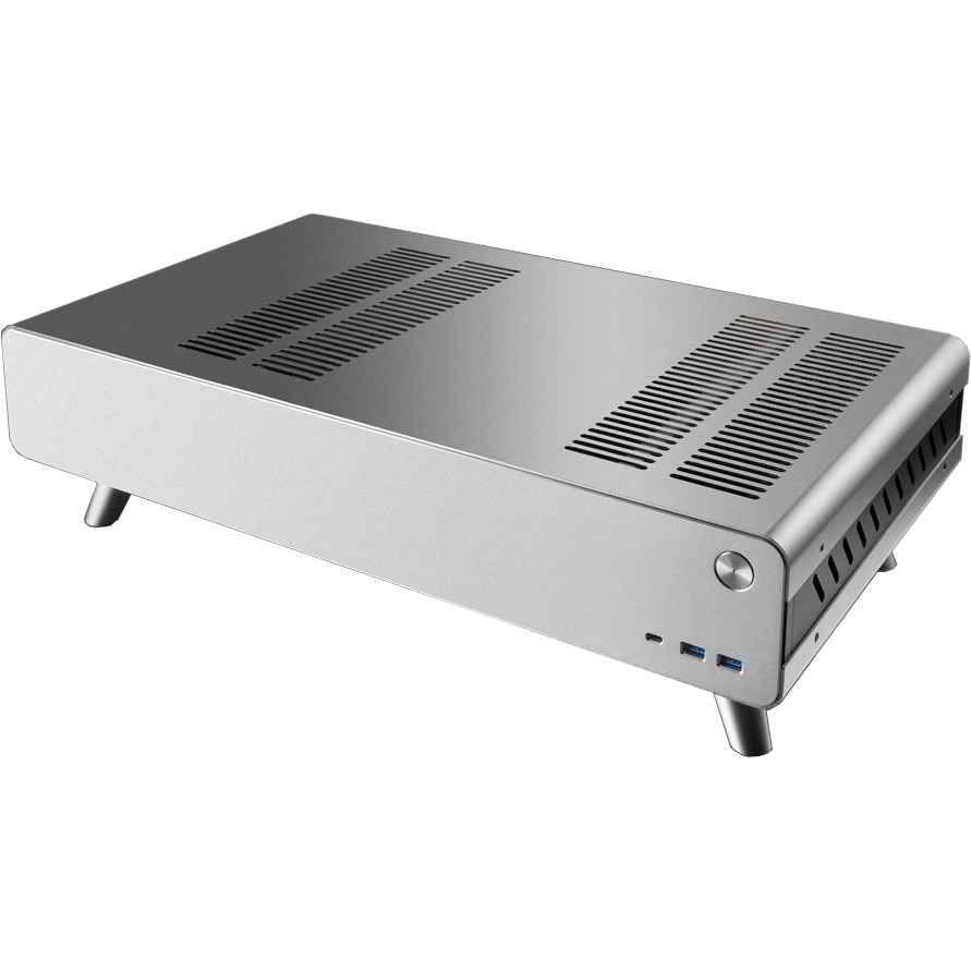 Carcasa RAIJINTEK Pan Slim, HTPC, fara sursa, Mini ITX, Argintiu