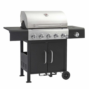 Gratar pe gaz cu 5+1 arzatoare, gratar din fonta, sistem PTS, husa inclusa, Grill Chef Landmann Trendy 12232 Gratar pe gaz cu 5+1 arzatoare, gratar din fonta, sistem PTS, husa inclusa, Grill Chef Landmann Trendy 12232