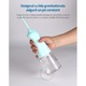 Irigator Bucal EvoSmart™ OR, Profesional Pentru Dus Bucal si Oral, Fara Fir, Portabil, Cu Baterie 1400mAh, 3 Trepte De Presiune, 300ml Rezervor, Capete Intradentare Incluse, Turcuaz