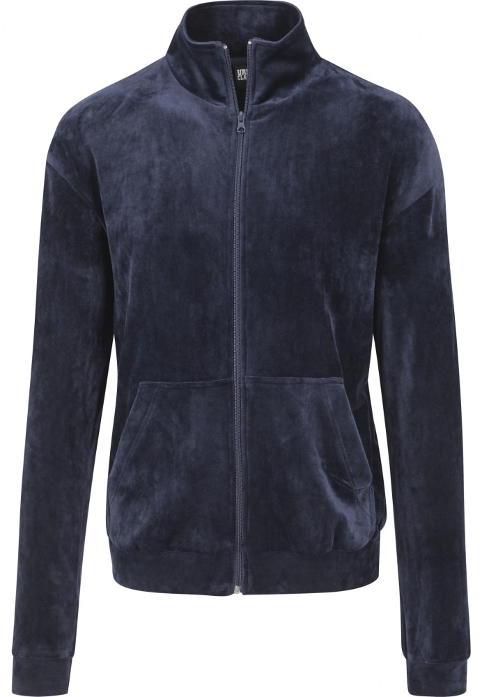 Jacheta tip catifea Urban Classics, Bleumarin