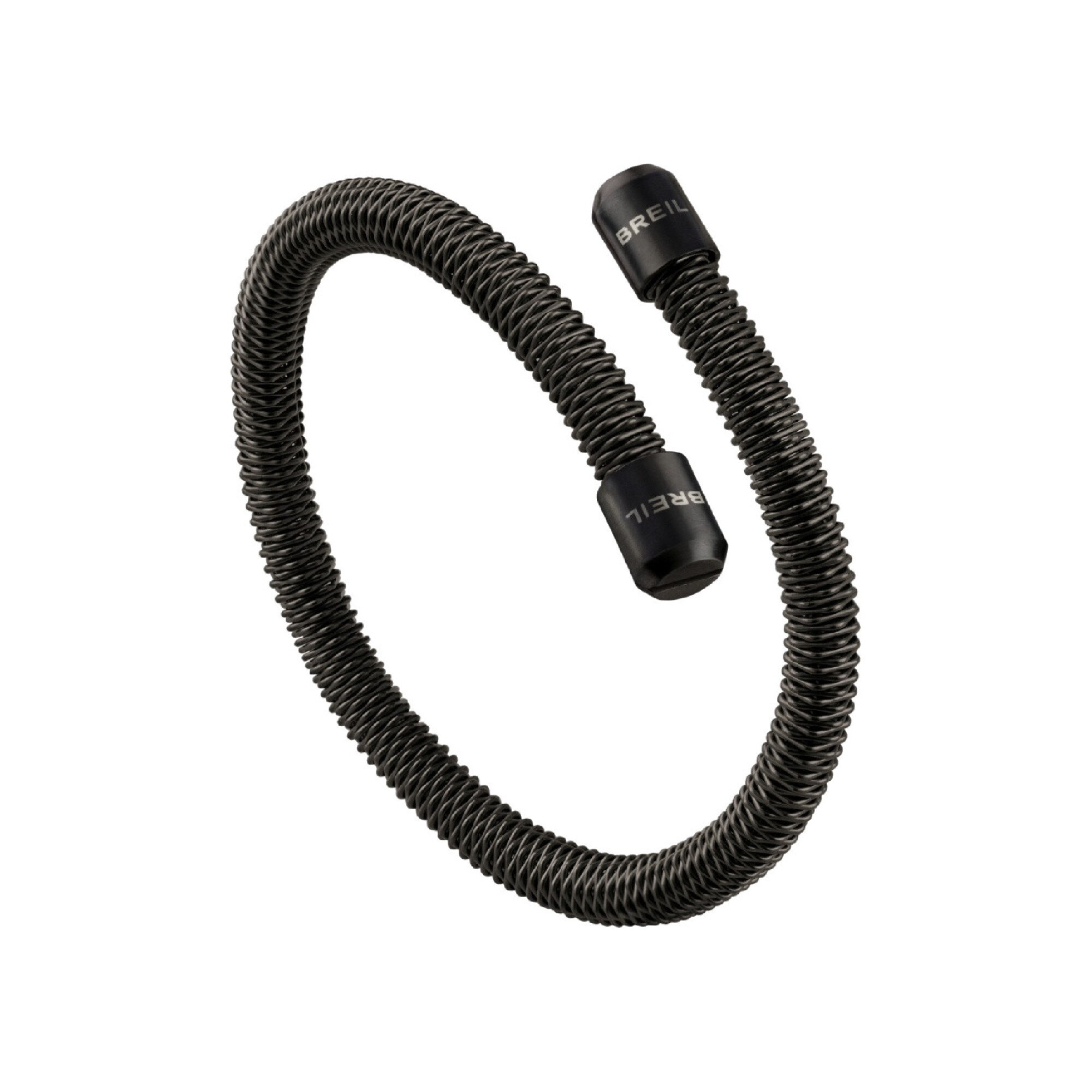 Bratara din otel inoxidabil, Breil Snake, 22 cm, Negru