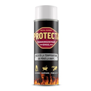 Spray email termorezistent Protecta, argintiu, 400 ml Spray email termorezistent Protecta, argintiu, 400 ml