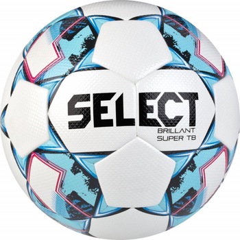 Minge fotbal Select Brillant Super TB - oficiala de joc, alb/bleu, 5 Minge fotbal Select Brillant Super TB - oficiala de joc, alb/bleu, 5