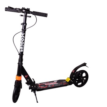 Trotineta pliabila cu roti 200 mm si frana pe disc, negru Trotineta pliabila cu roti 200 mm si frana pe disc, negru