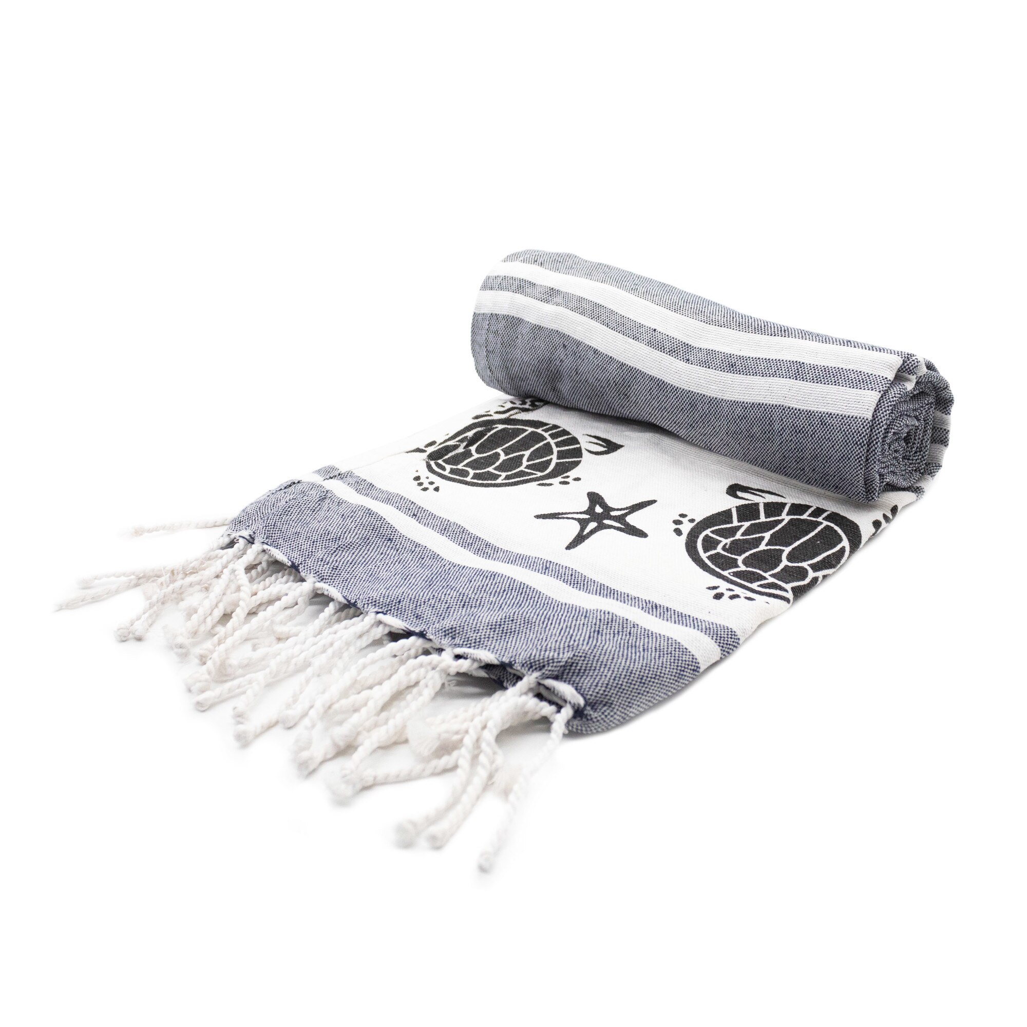 Prosop spa/plaja 0118 , 90x180 cm ,100% bumbac , greutate 275g , model broscute testoase , culoare gri cenusiu