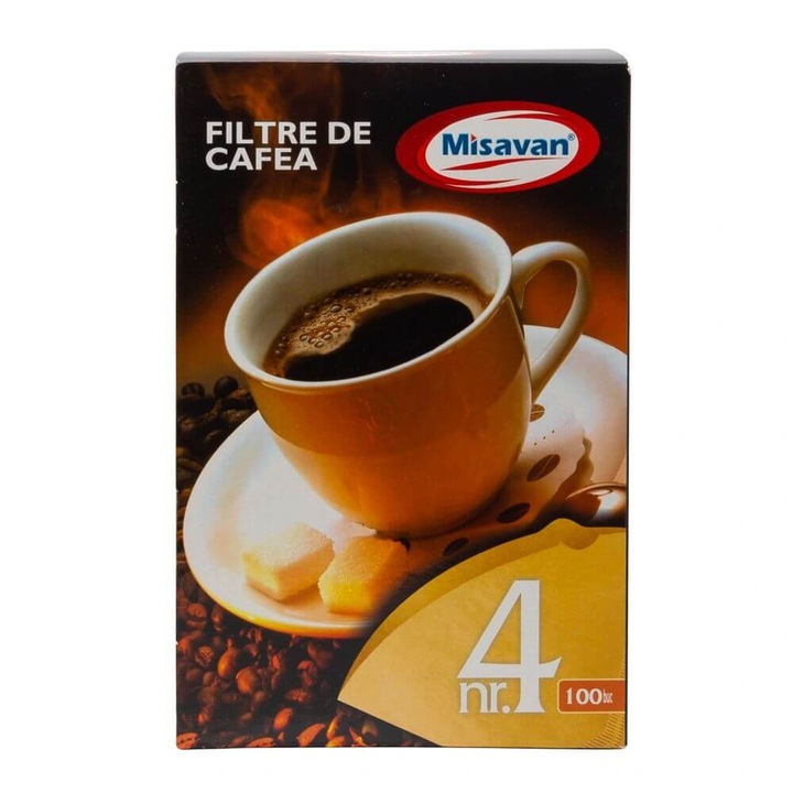 Set 100 Filtre de Cafea Misavan, Nr.4