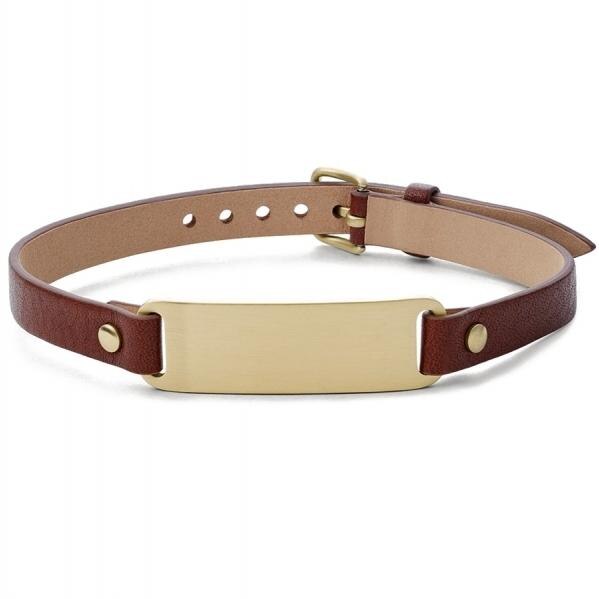 Bratara Fossil Vintage Casual JF03711710, Auriu, Maro