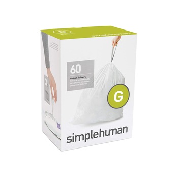 Saci de gunoi cod G, 30 L/60 buc., plastic - simplehuman Saci de gunoi cod G, 30 L/60 buc., plastic - simplehuman