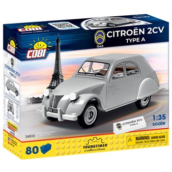Set de Construit Citroen 2CV Type A, 80 piese Set de Construit Citroen 2CV Type A, 80 piese