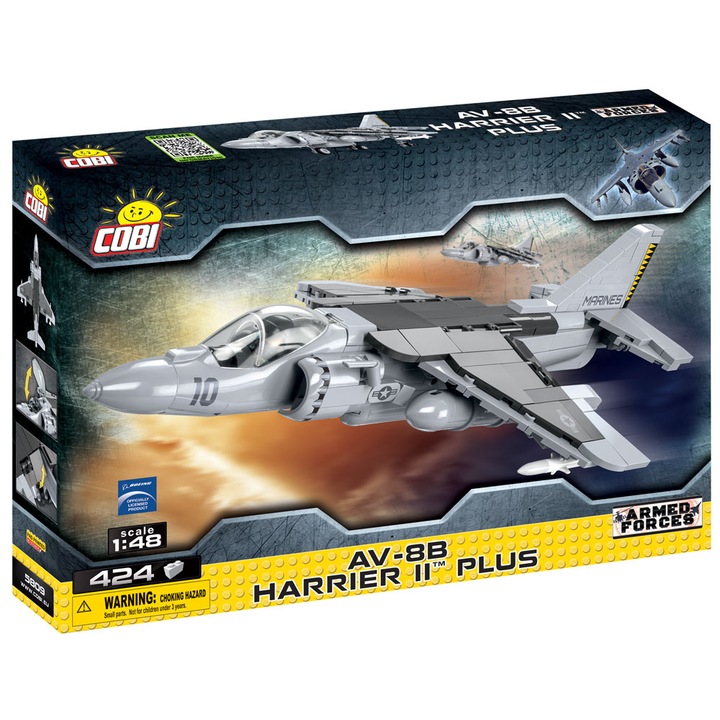 Конструктор Cobi Airplane AV-88 Harrier Plus, 424 части