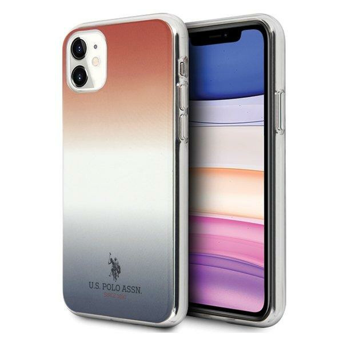 Husa US Polo iPhone 11 blue&red Gradient Pattern