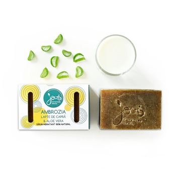 Ambrozia - Aloe Vera - sapun 100% natural cu lapte de capra Ambrozia - Aloe Vera - sapun 100% natural cu lapte de capra