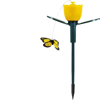 Fluture solar zburator si floare, Polux, ideal pentru gradina, terasa, balcon, 35 x 18.4 cm Fluture solar zburator si floare, Polux, ideal pentru gradina, terasa, balcon, 35 x 18.4 cm