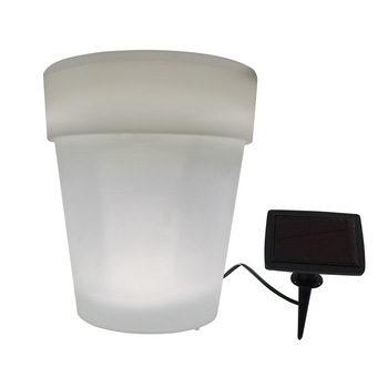 Ghiveci flori luminos cu incarcare solara, Polux, 17 x 19 cm Ghiveci flori luminos cu incarcare solara, Polux, 17 x 19 cm