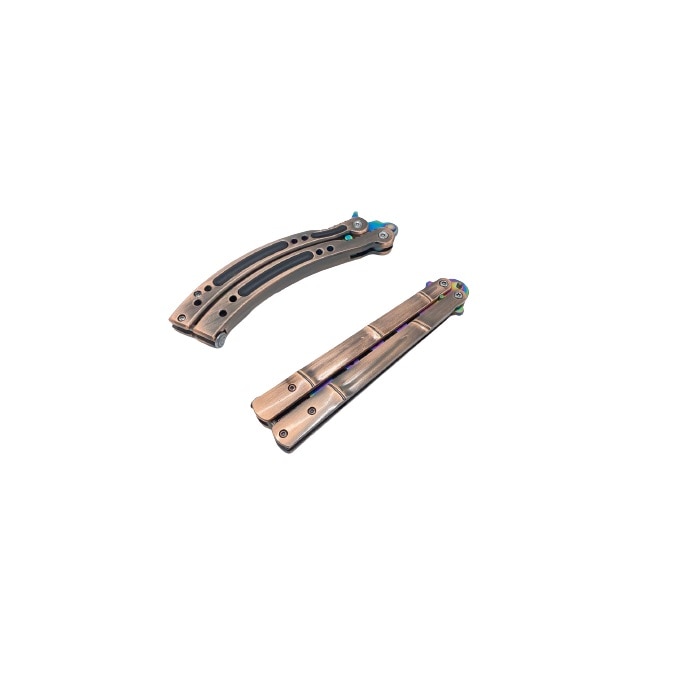 Set format din doua Butterfly Bronz cu lama Fade, Pentru Antrenament, fara Tais cu huse incluse