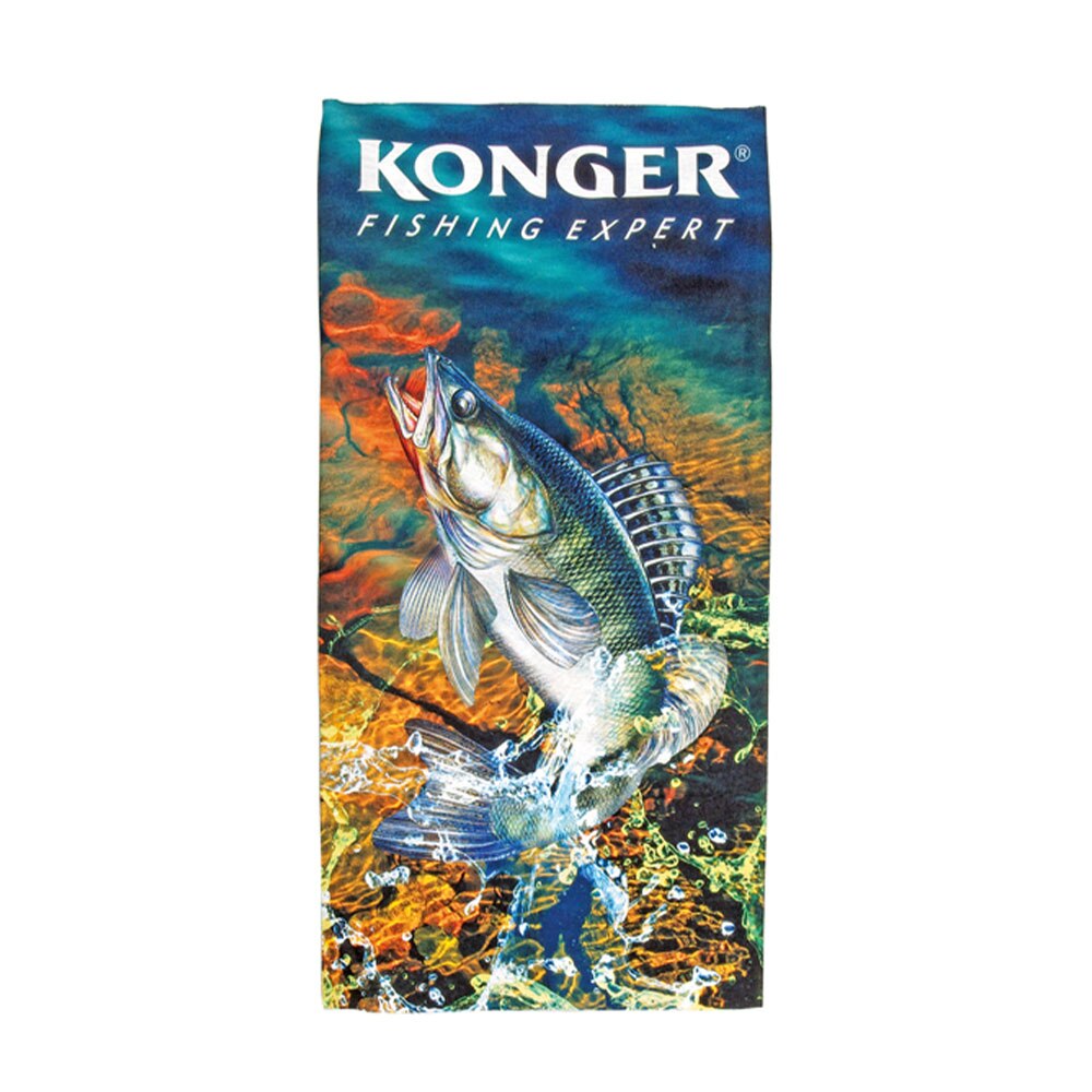 Bandana Konger cu imprimeu salau, marime universala, culoare albastra