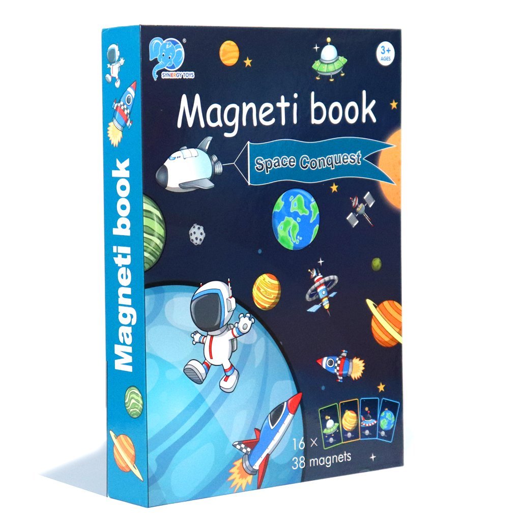 Puzzle Carte Magnetica Cosmonautul in Spatiu, 38 de piese