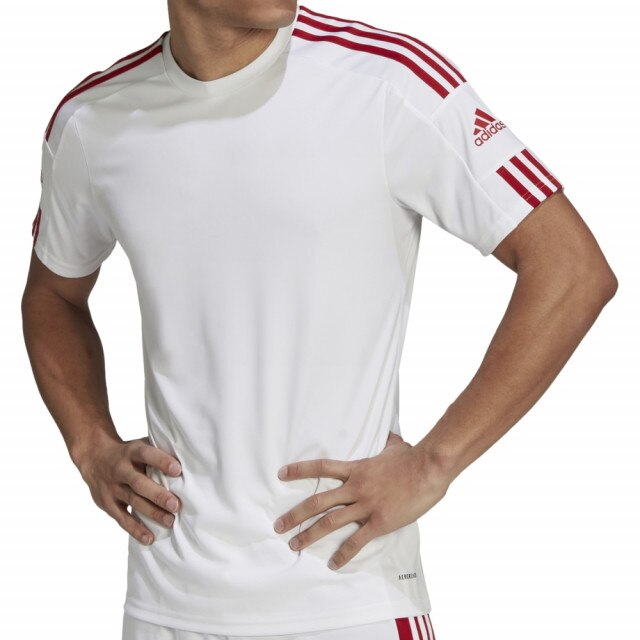 Tricou Adidas Squadra 21 pentru barbati, Alb/Rosu