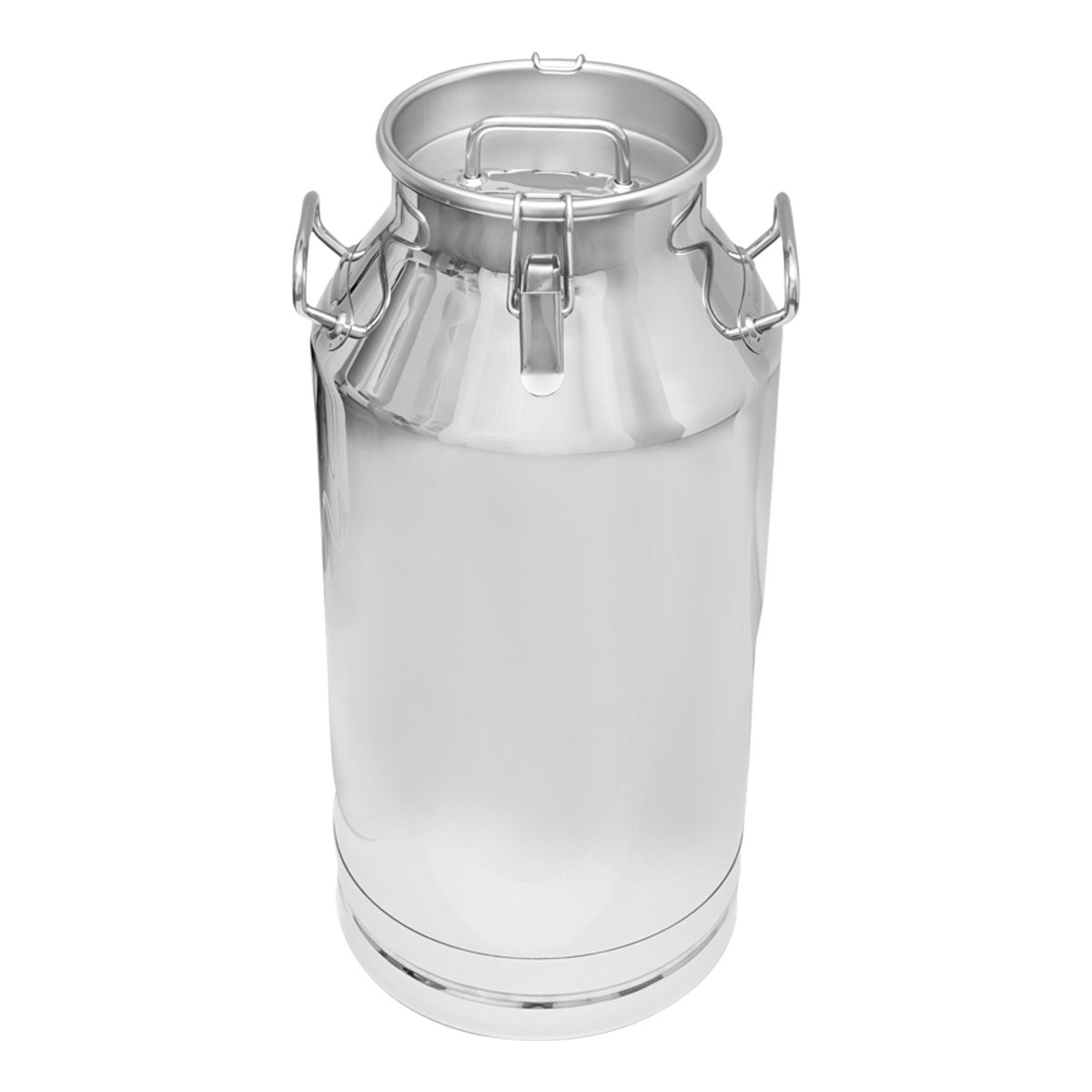 Bidon de inox pentru lapte cu cleme 50L aparat de muls vaci Breckner Germany