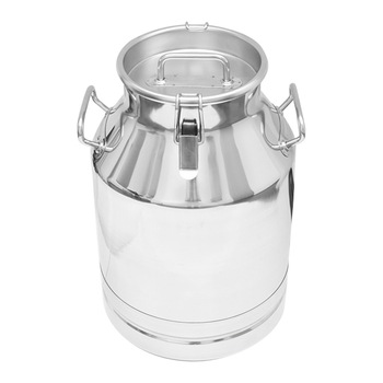 Bidon de inox pentru lapte cu cleme 30L aparat de muls vaci Breckner Germany Bidon de inox pentru lapte cu cleme 30L aparat de muls vaci Breckner Germany
