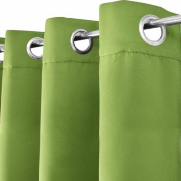 Draperie, Beautissu, 2 piese, 140x245cm, Verde