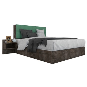 Pat Tapitat Genarom LEX 140 Fara Leat, 4299 / Rico 18, 204 x 95 x 149 cm Pat Tapitat Genarom LEX 140 Fara Leat, 4299 / Rico 18, 204 x 95 x 149 cm