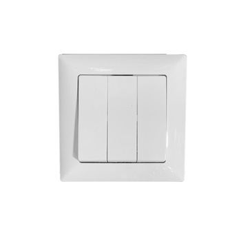 Intrerupator triplu 10AX 250V alb Visage Intrerupator triplu 10AX 250V alb Visage