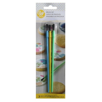 Set pensule pentru decorarea torturilor si deliciilor, 3 bucati, Wilton Set pensule pentru decorarea torturilor si deliciilor, 3 bucati, Wilton
