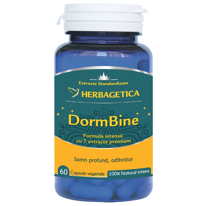 Supliment alimentar Dorm Bine Herbagetica, 60 capsule