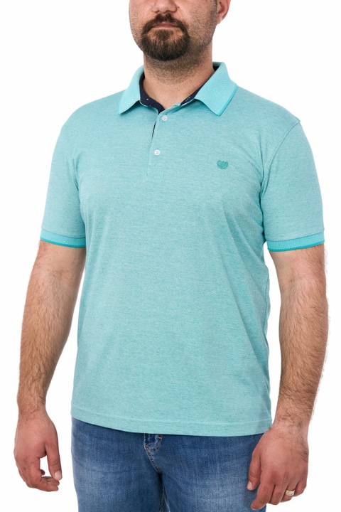 Tricou polo, uni, Simenti, Turcoaz