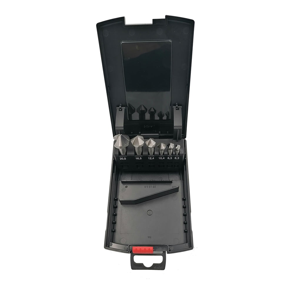 Set 6 piese - Tesitoare cu coada cilindrica, DIN 335 - 90⁰