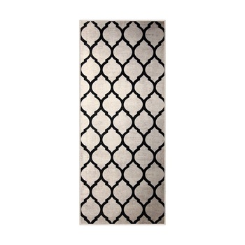 Covor de bucatarie antiderapant Oteea, dreptunghiular, 40x100 cm, geometric, alb, negru, 60% bumbac Covor de bucatarie antiderapant Oteea, dreptunghiular, 40x100 cm, geometric, alb, negru, 60% bumbac