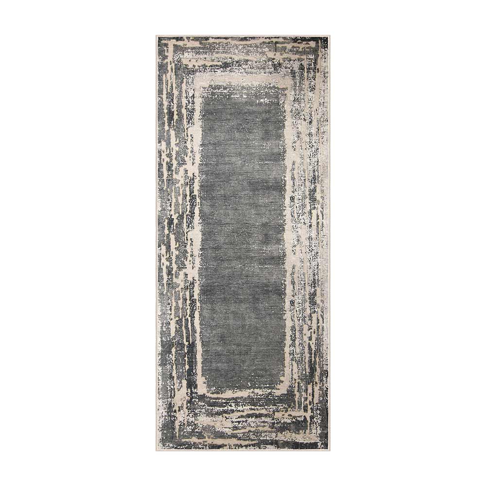 Covor de bucatarie antiderapant oteea, dreptunghiular, 80x200 cm, gri, 60% bumbac