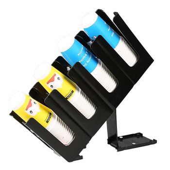 Organizator bar reglabil RAKI cu 4 compartimente pentru pahare 12x24xh45cm negru Organizator bar reglabil RAKI cu 4 compartimente pentru pahare 12x24xh45cm negru