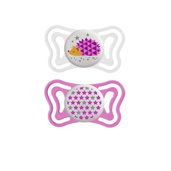 Set 2 suzete ortodontice din silicon Chicco Physio Forma 097289, Multicolor 16 - 36 luni Set 2 suzete ortodontice din silicon Chicco Physio Forma 097289, Multicolor 16 - 36 luni