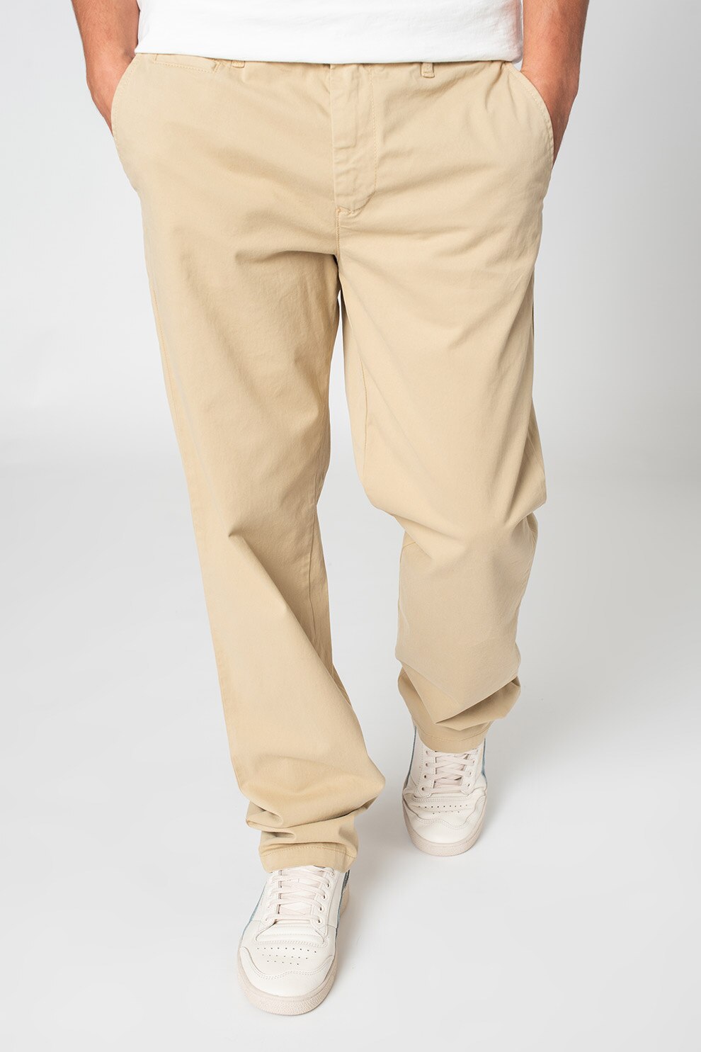 United Colors of Benetton, Pantaloni lejeri cu buzunare oblice, Bej