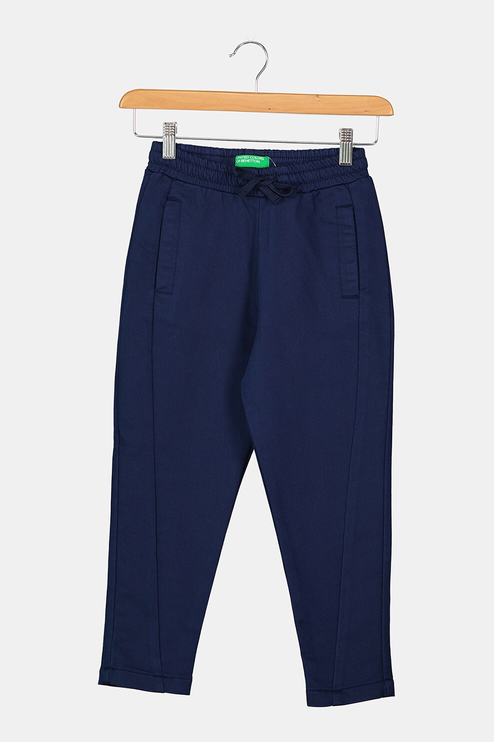 United Colors of Benetton, Pantaloni sport cu talie elastica, Bleumarin, 130 CM