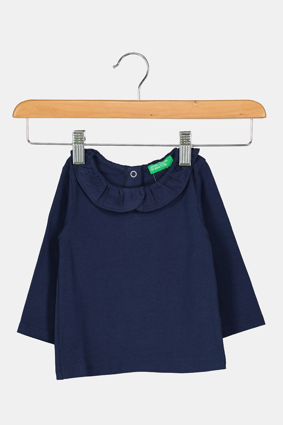 United Colors of Benetton, Bluza cu guler cu volan, Bleumarin