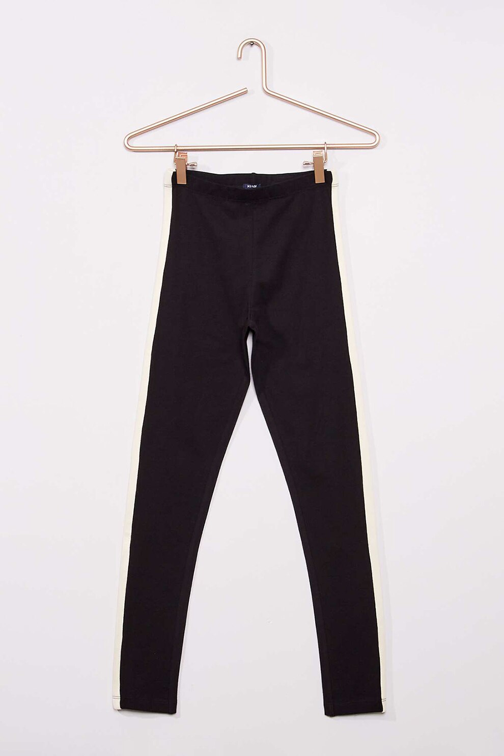 KIABI, Colanti uni din amestec de bumbac, Negru