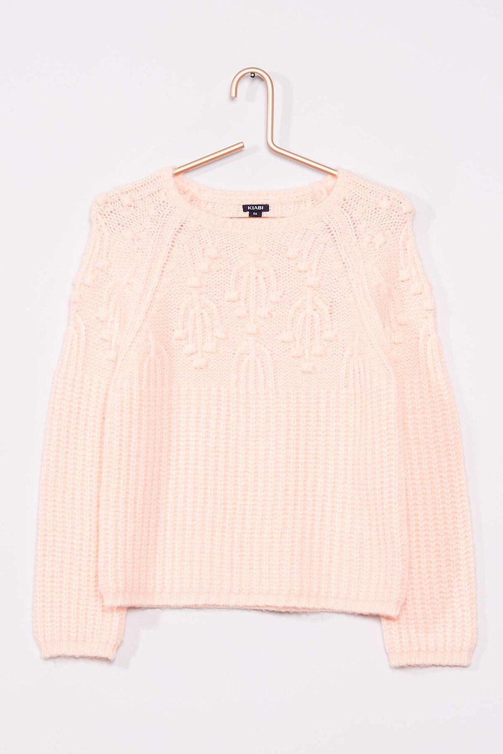 KIABI, Pulover cu maneci raglan, Roz pastel